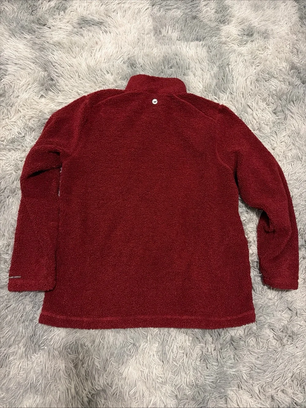 HI TEC Mens Thermo Fleece 1/4 Pullover Sweater Mens Large Red Outdoor Jacket